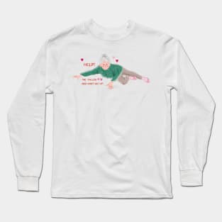 Help! I've Fallen 4 U and I Can't Get Up Valentine Long Sleeve T-Shirt